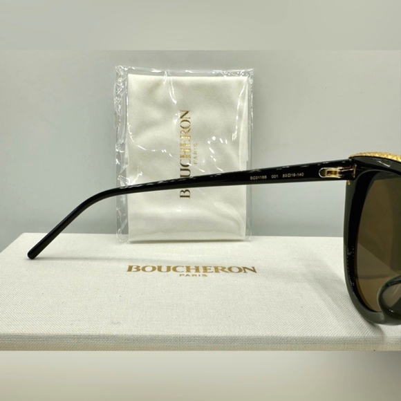 🏆Boucheron 18K GP BC0016S 001.‼️Size 53–19-140‼️Cat Eye made in Italy 🇮🇹🏆 - Picture 12 of 16